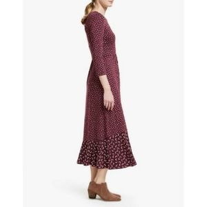 philippa hem detail midi dress